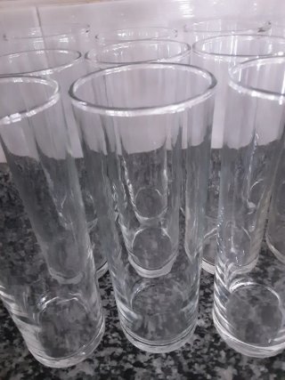 18 Vasos de tubo nuevos sin estrenar