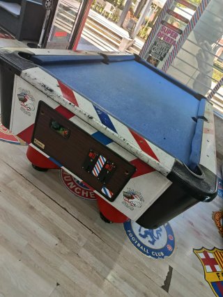 Mesa de billar barbería con accesorios