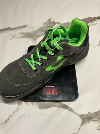 Zapatos de seguridad U-Power grises y verdes