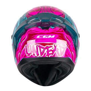 Casco Integral CGM 330 Riot Undead Azul Rosa