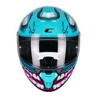 Casco Integral CGM 330 Riot Undead Azul Rosa