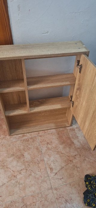 Espejo baño madera 80x60x15