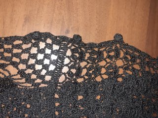 Gilet in pizzo nero