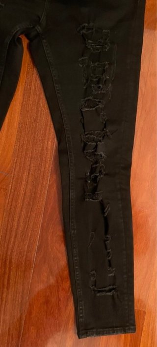 Look Mujer:Pantalón roto+Camiseta estilo Rock M