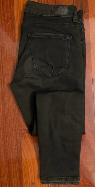 Look Mujer:Pantalón roto+Camiseta estilo Rock M