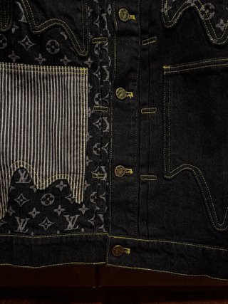 Louis Vuitton X Nigo Denim Patchwork Jacket