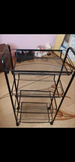 Carrito organizador multiusos negro