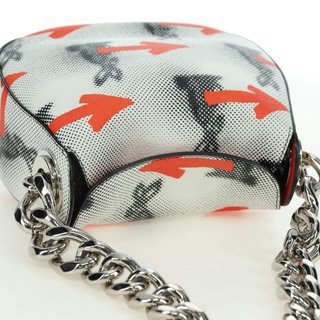 PRADA Sports Chain Shoulder Bag Leather White