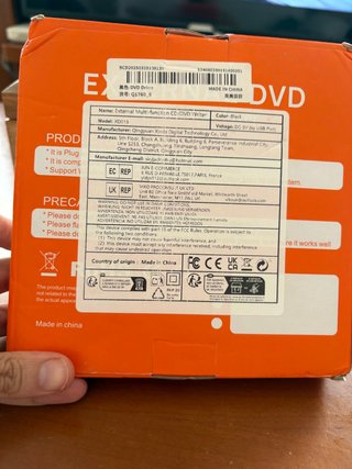 Unidad DVD Externa Portátil