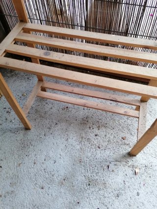 Scaffale in legno a 5 ripiani per ripostiglio