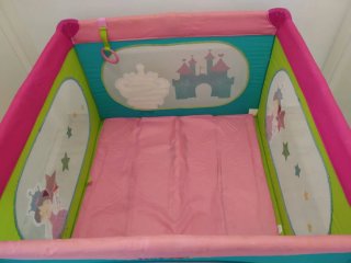Parque cuna para bebés Infantastic rosa