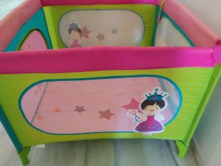 Parque cuna para bebés Infantastic rosa
