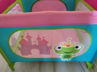 Parque cuna para bebés Infantastic rosa