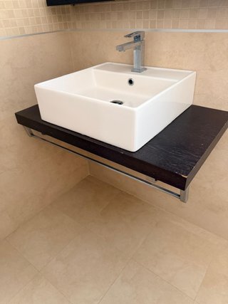 Lavabos Porcelanosa Dobles Madera y Metal