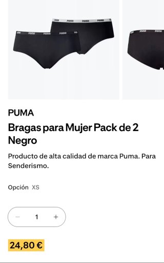 2Packs 4 Bragas Puma