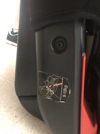 Silla de coche Recaro roja