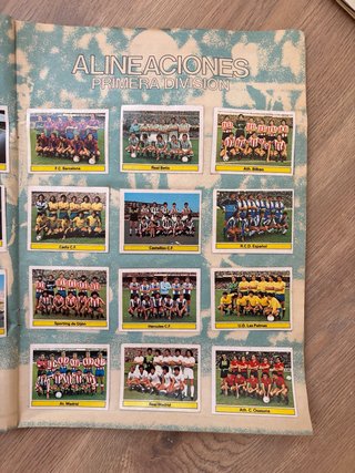 Álbum Campeonato Liga 81-82 Cromos