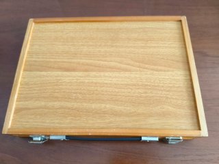Maletín de pintura de madera