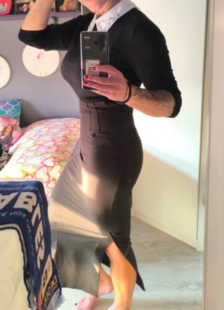 Jersey Zara Negro Cuello Joyas