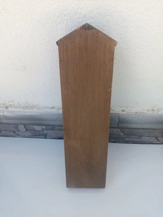 Lote objetos decorativos + repisa madera