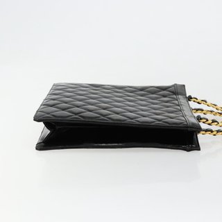 CHANEL Matelasse Chain Tote Bag Patent leather