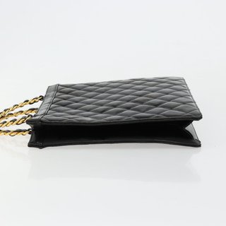 CHANEL Matelasse Chain Tote Bag Patent leather