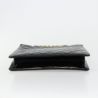 CHANEL Matelasse Chain Tote Bag Patent leather