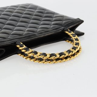 CHANEL Matelasse Chain Tote Bag Patent leather