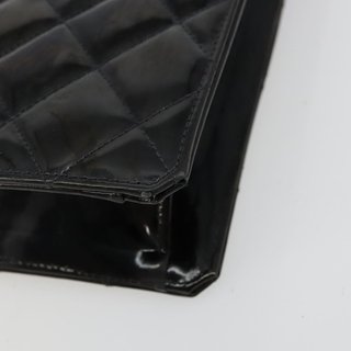 CHANEL Matelasse Chain Tote Bag Patent leather