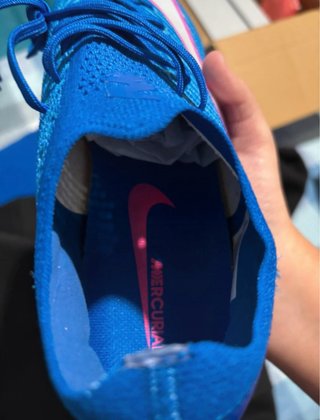 Chuteiras Nike Zoom Azuis e Rosa