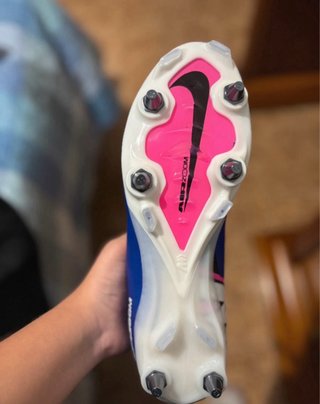 Chuteiras Nike Zoom Azuis e Rosa