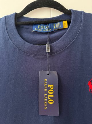 T-shirt Polo Ralph Lauren Azul Tamanho M