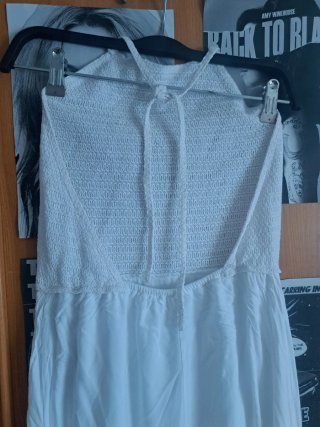 Vestido largo blanco mujer talla M