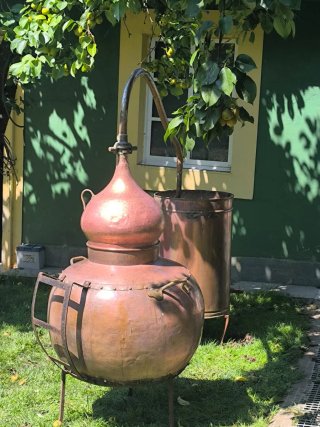 Alambique profesional decobre remachado de 200 l