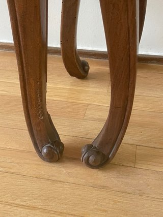 Conjunto mesas auxiliares madera estilo francés