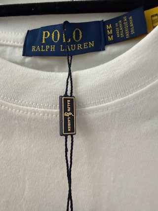 T-shirt Polo Ralph Lauren Branca Tamanho M