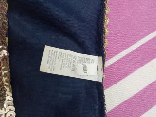 Disfraz Mujer Medieval Azul Dorado Talla Única