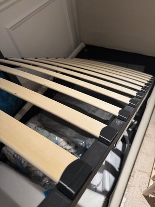 Cama para colchón 90x190cm con canapé abatible