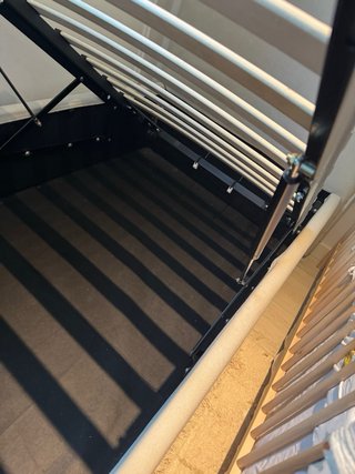 Cama para colchón 90x190cm con canapé abatible