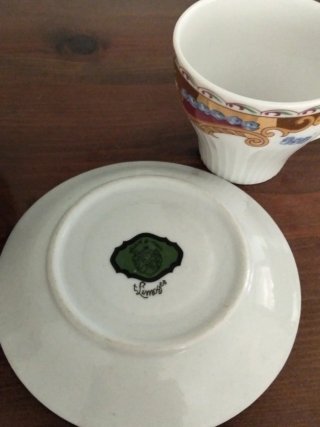 Bandeja con tazas Limoges