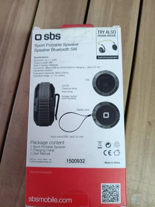 Altavoz Bluetooth Deportivo Exterior Resistente Ag