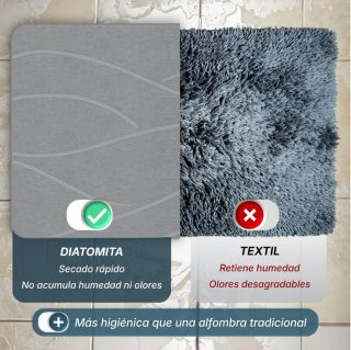 Alfombra de piedra gris antihumedad *NUEVA*