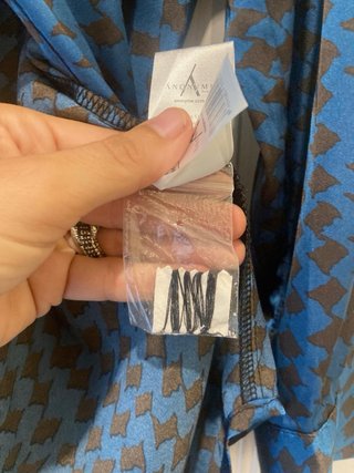 Camisa Anonyme azul y marrón