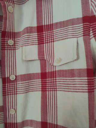 Chaqueta Camisa Cuadros Rojo y Blanco