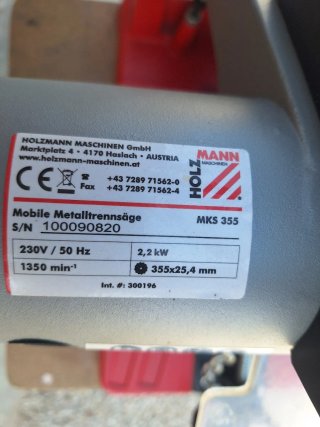 Tronzadora para metáles