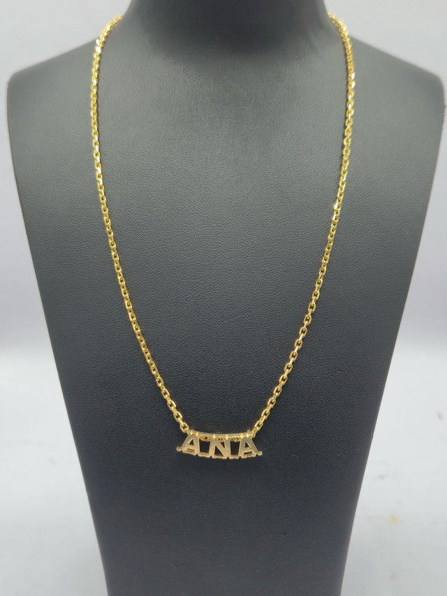 Cadena forzada Ana oro 18k 40cm
