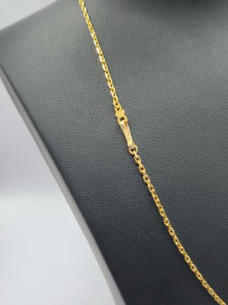 Cadena forzada Ana oro 18k 40cm