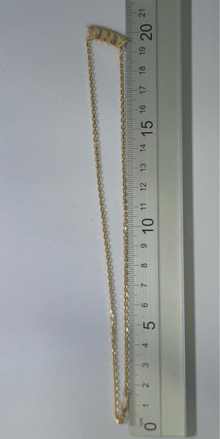 Cadena forzada Ana oro 18k 40cm
