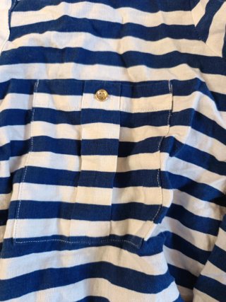 Blusa Zara Rayas Azul y Blanco