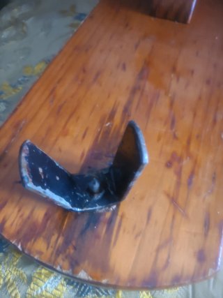 Jamonero Madera y Metal 38x17x32 cm